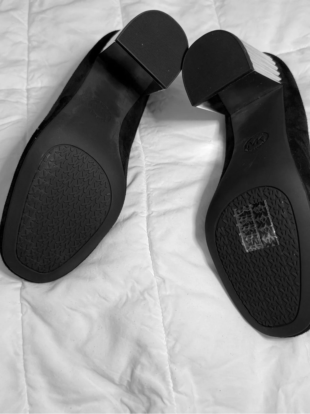 Michael Kors Black Suede Round-Toe Pumps