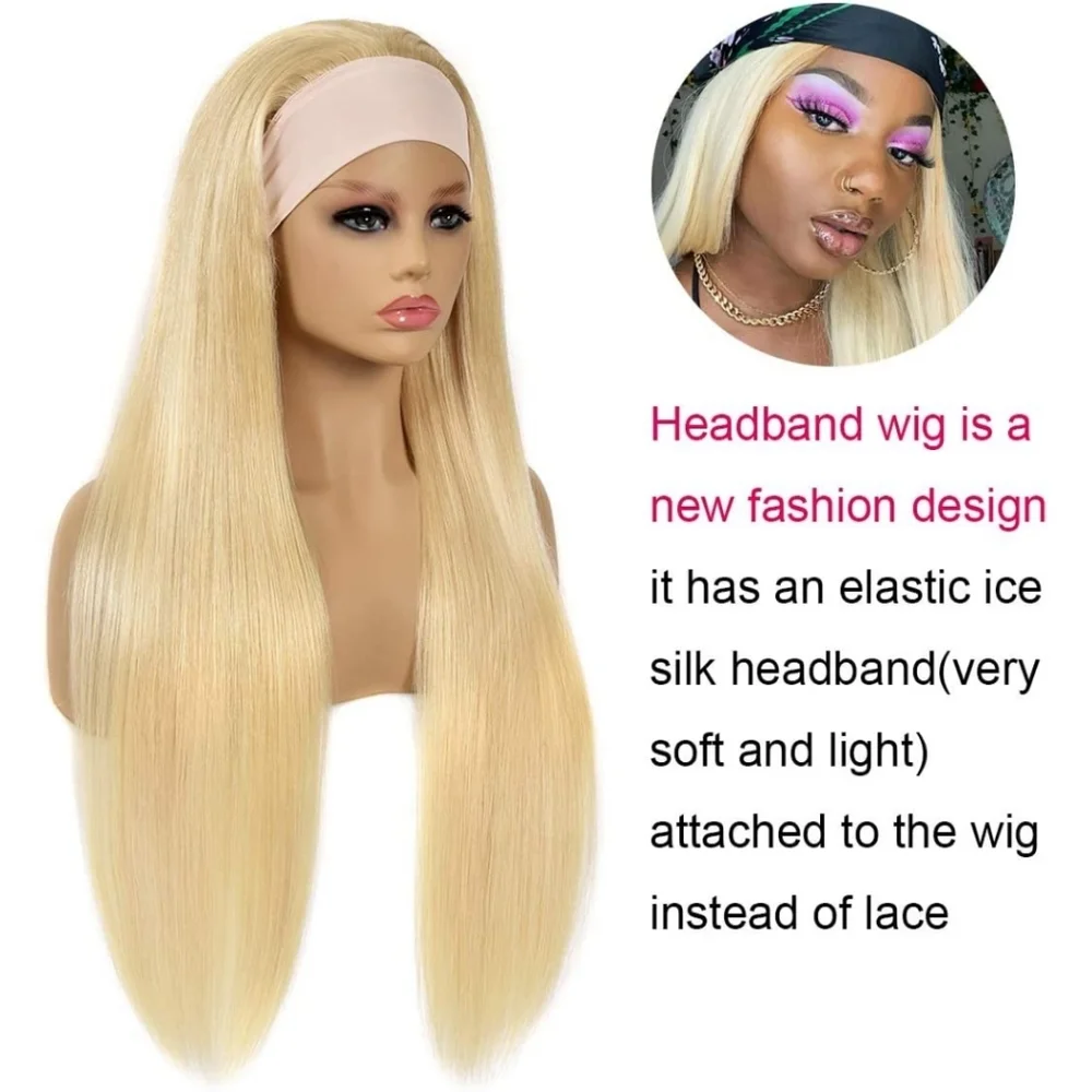 Blooming Hair 10A Brazilian Human Headband Wig