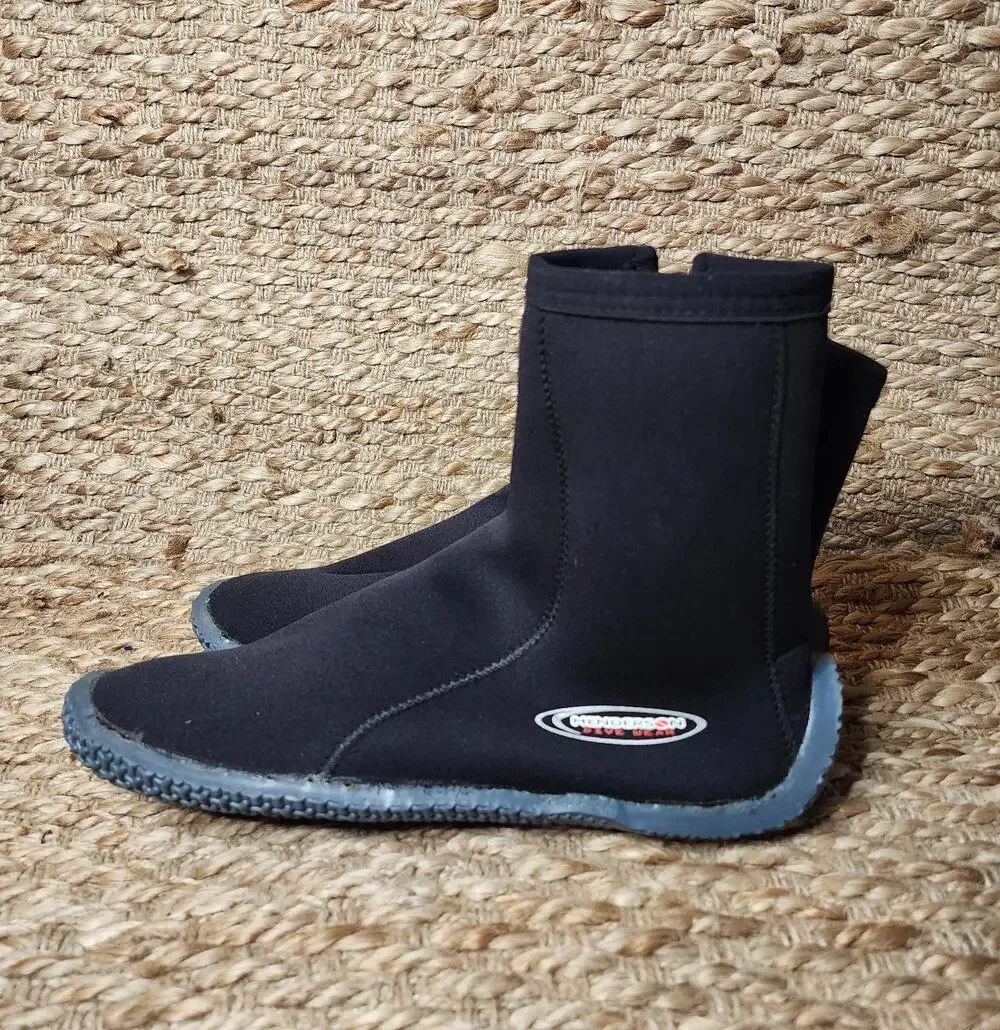 Henderson Dive Wear Neoprene Boots, Snorkeling, Skin Diving Black Men's Size 12