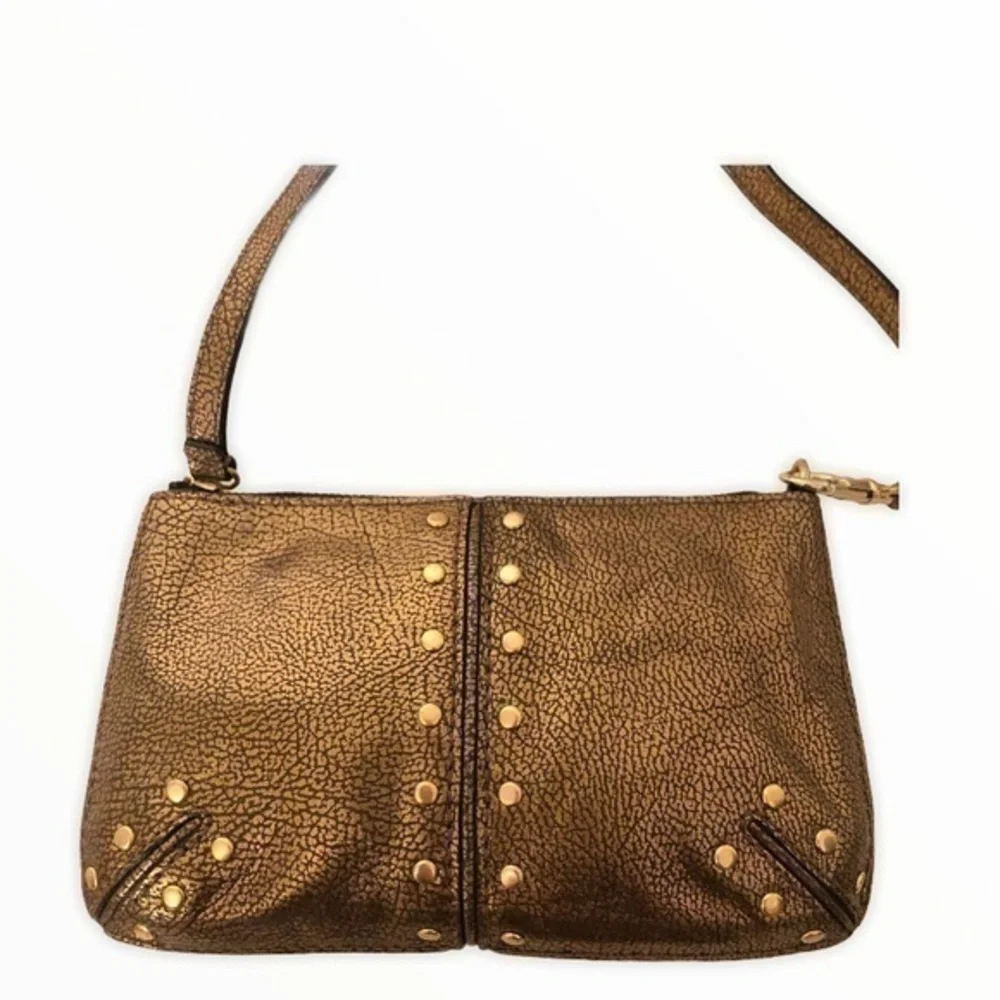 MICHAEL KORS wristlet mini bag studded metallic