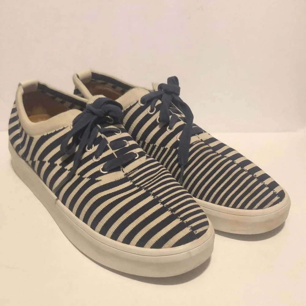 Ted Baker London Blue and White Men's Shorno Skate Shoe