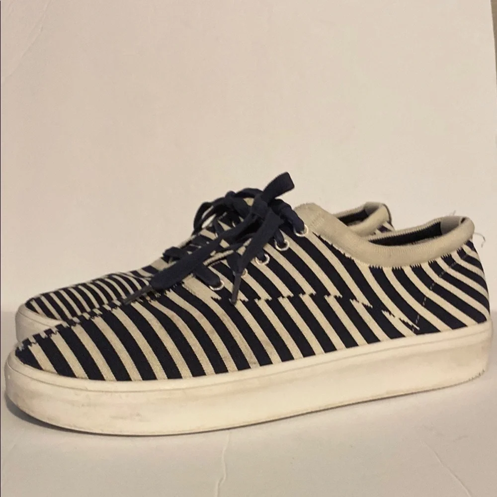 Ted Baker London Blue and White Men's Shorno Skate Shoe