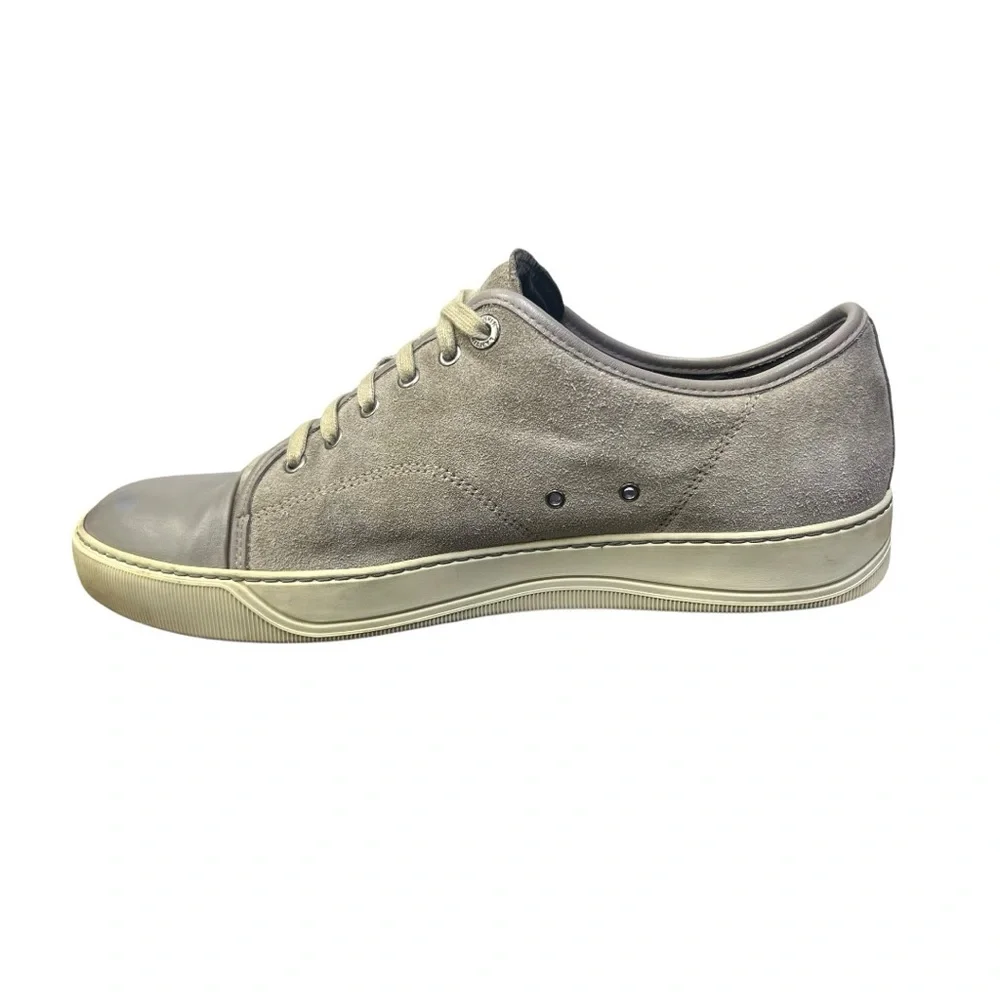 👟‎ LANVIN Suede Leather Low-Top Sneakers – 12
