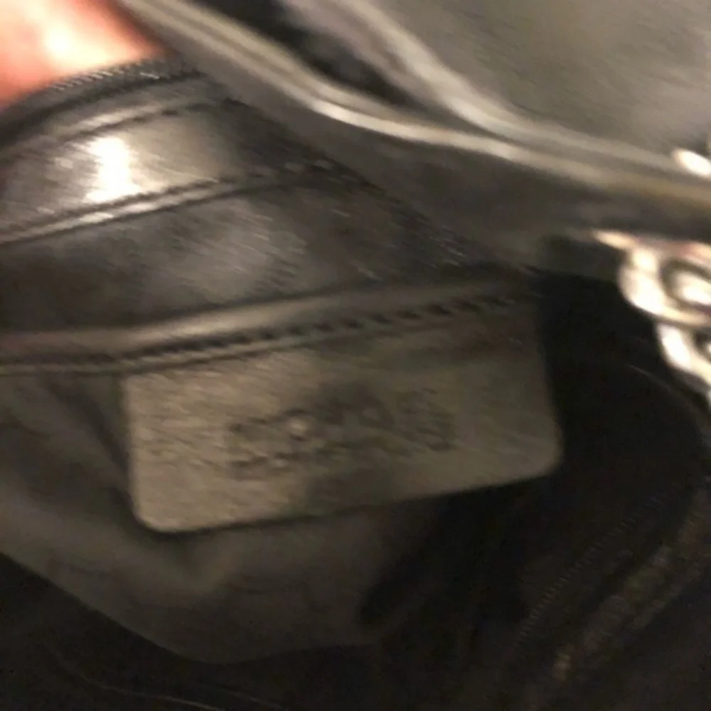 MICHAEL KORS CHELSEA Hangbag black leather chain