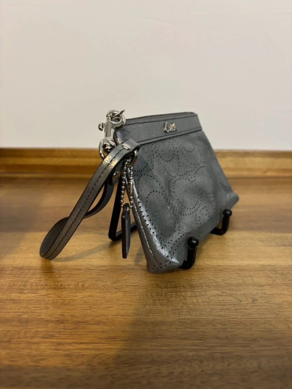 Coach gunmetal silver