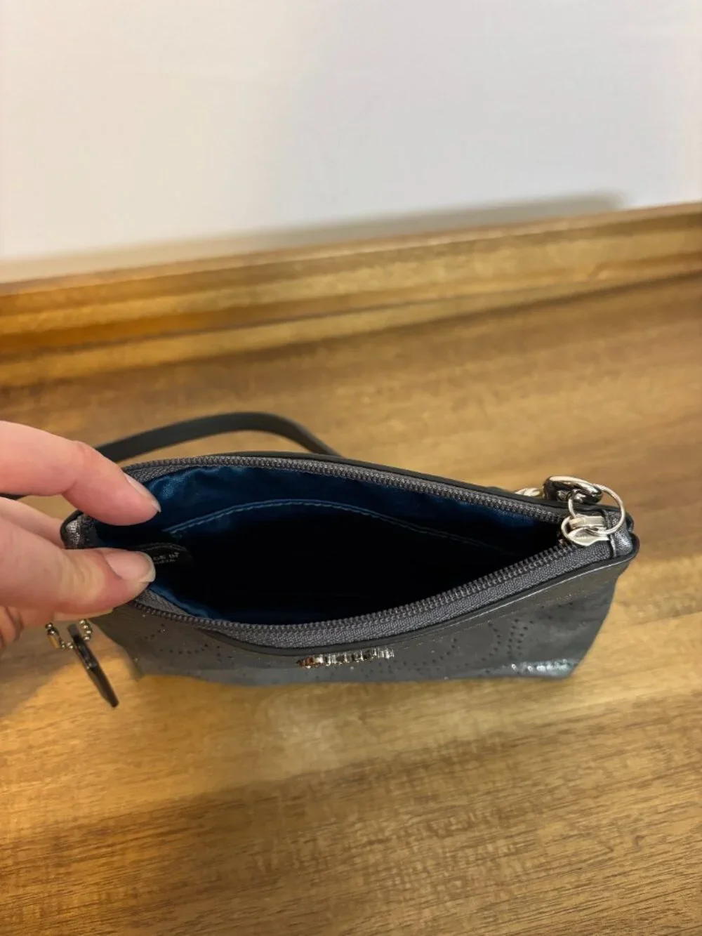 Coach gunmetal silver