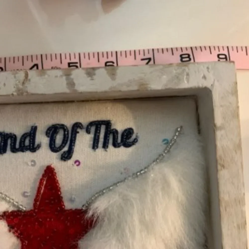 N/A fabric wood tag