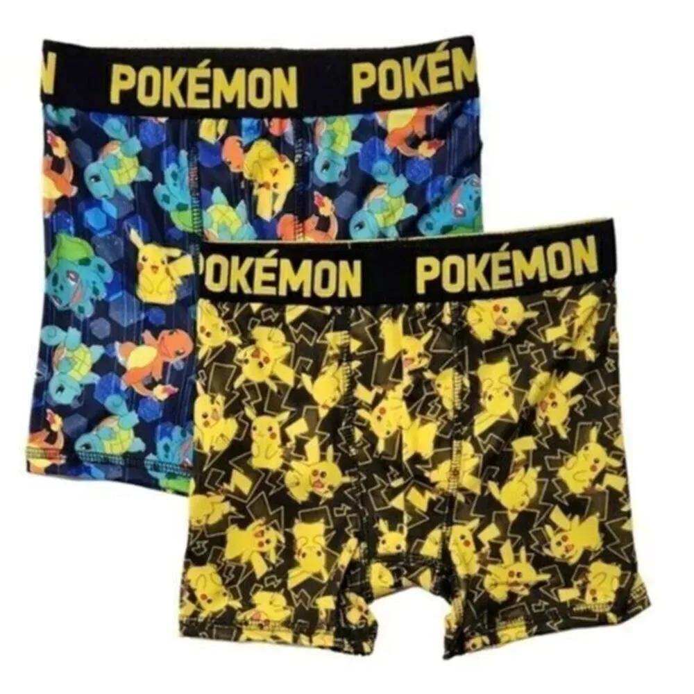 NWT Pokemon Boys Kids 2 Pair Underwear Boxer Briefs - 2 pack - Size Small/6