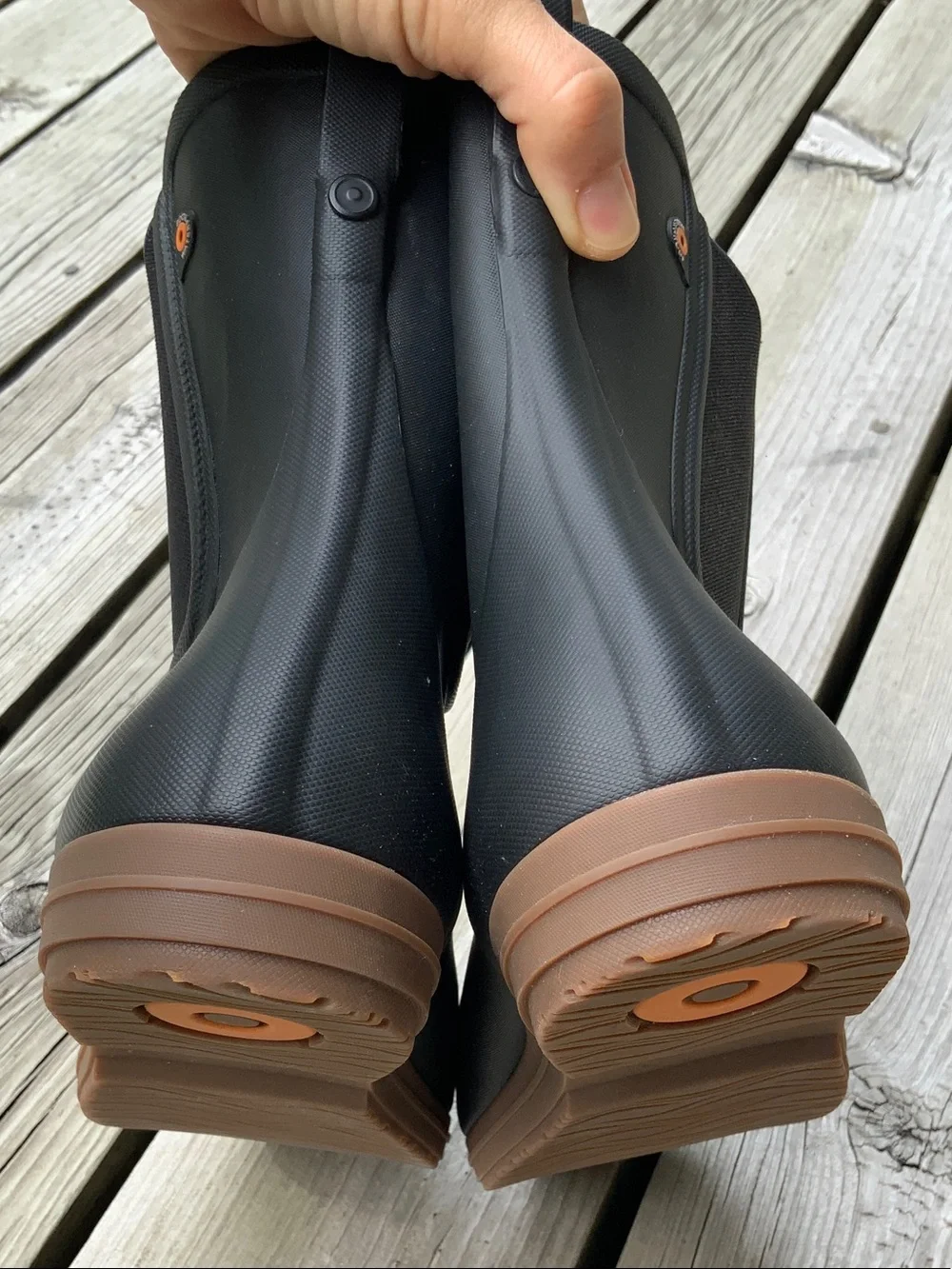 Bogs Black Sweetpea Mid Rain Boots Womens 8