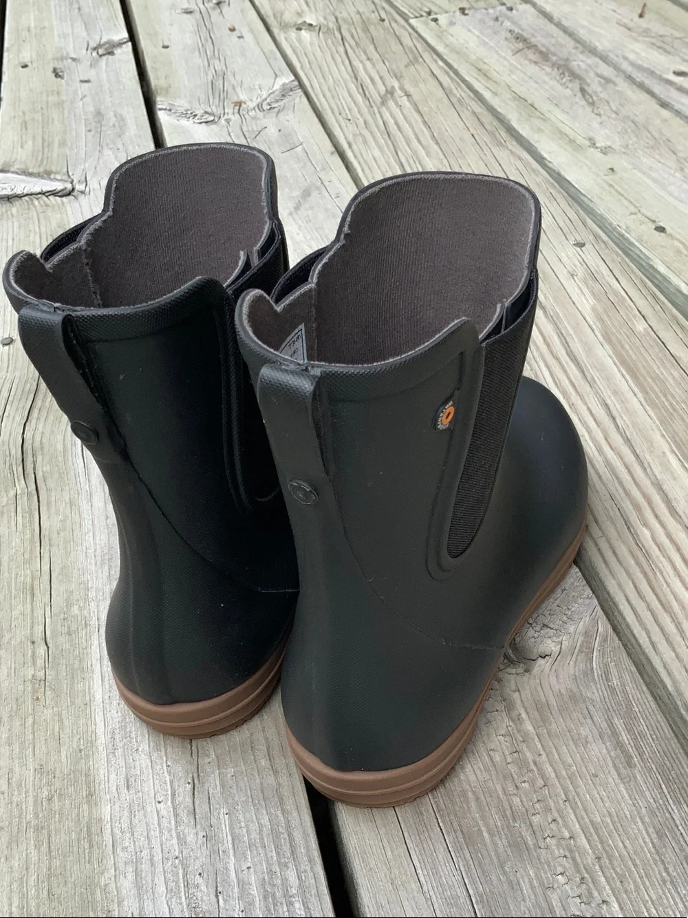 Bogs Black Sweetpea Mid Rain Boots Womens 8