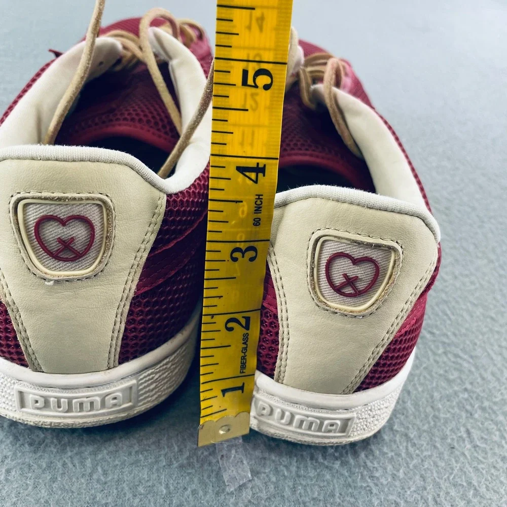 Puma x Aime Leon Dore Men Sneakers Burgundy Mesh Leather Size 13 ALD States