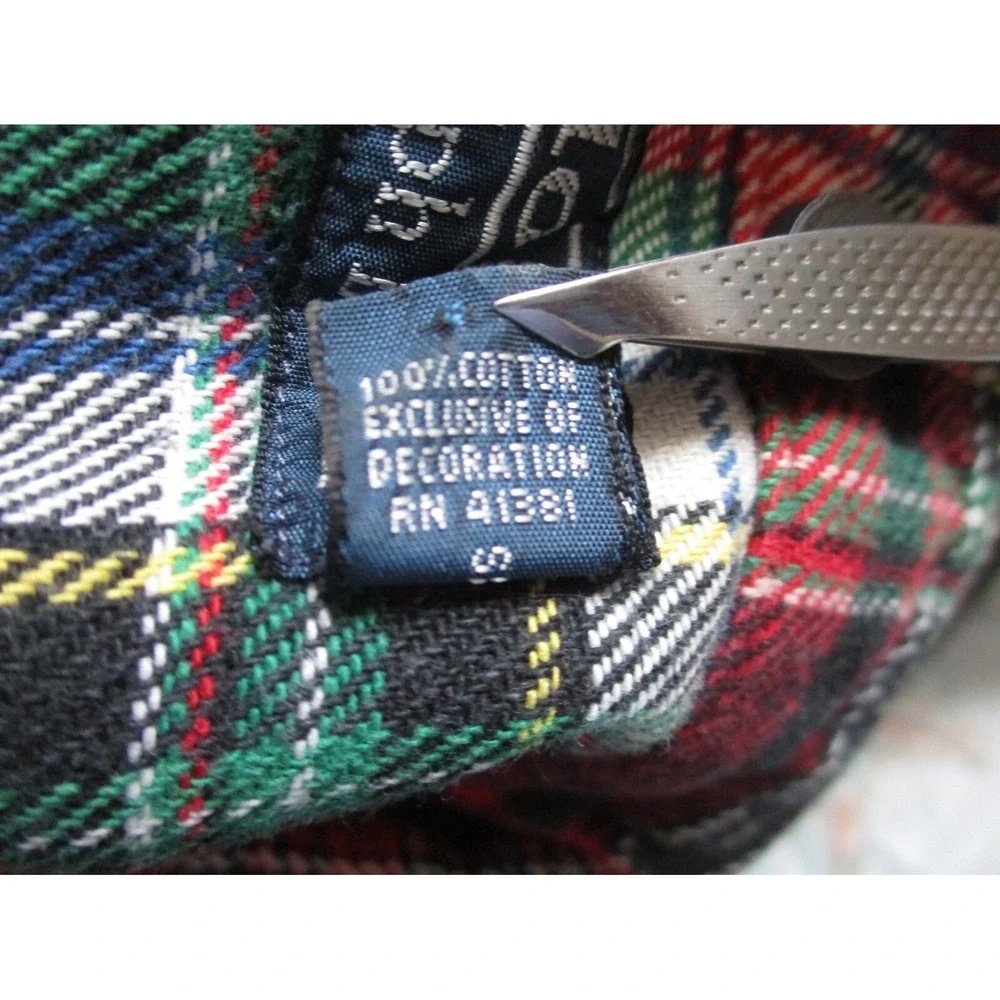Polo Ralph Lauren Western Flannel Shirt Mens Medium Red Tartan Plaid Elbow Patch