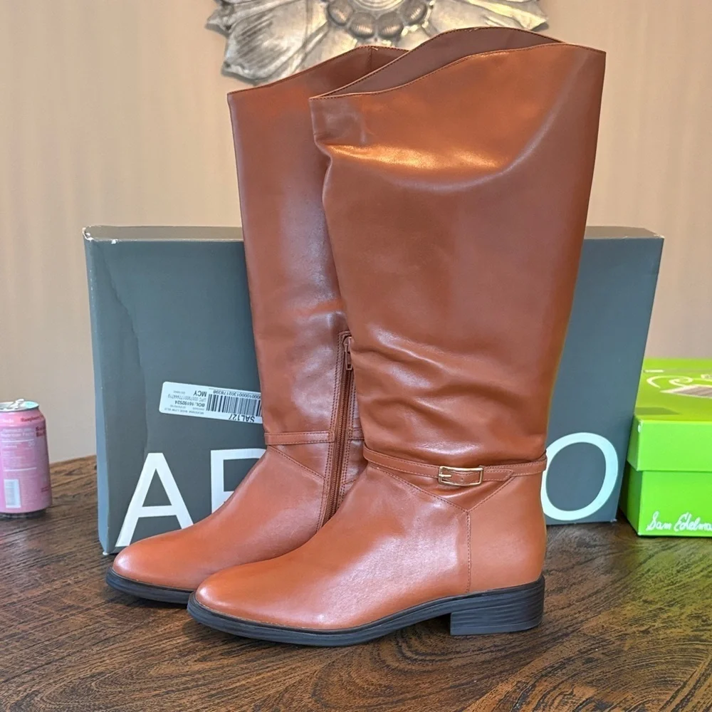 Stylish Women's Tan Over the Knee Boots