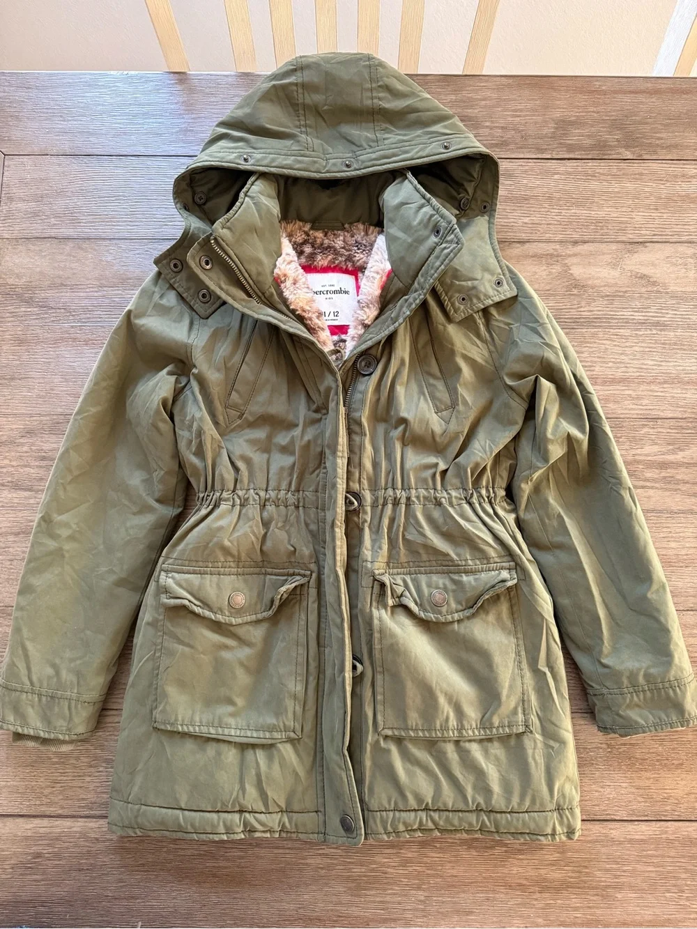 Abercrombie & Fitch interior fur parka