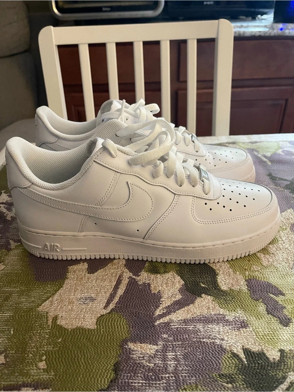 Nike All-White Air Force Low-Top Sneakers