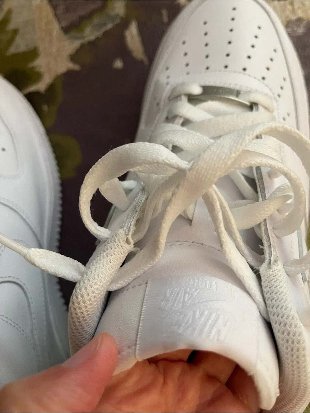 Nike All-White Air Force Low-Top Sneakers