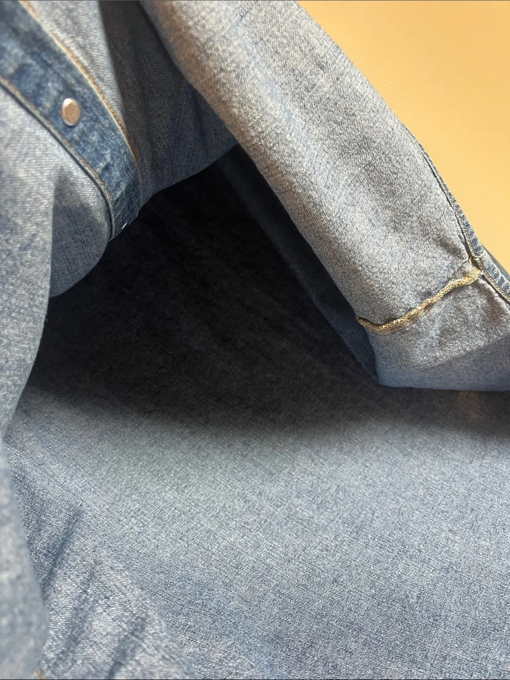 Vintage 90’s Men’s Levi's Red Tag Authentic Jeanswear denim button-down shirt.