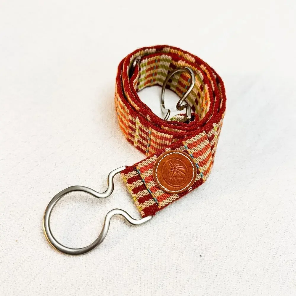 Lilo Espana Woven Multicolor Adjustable Belt Hook Buckles M/L