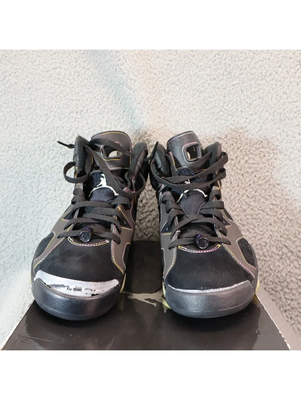 Air Jordan 6 Retro Lakers Size 11 w Box, Read Repair