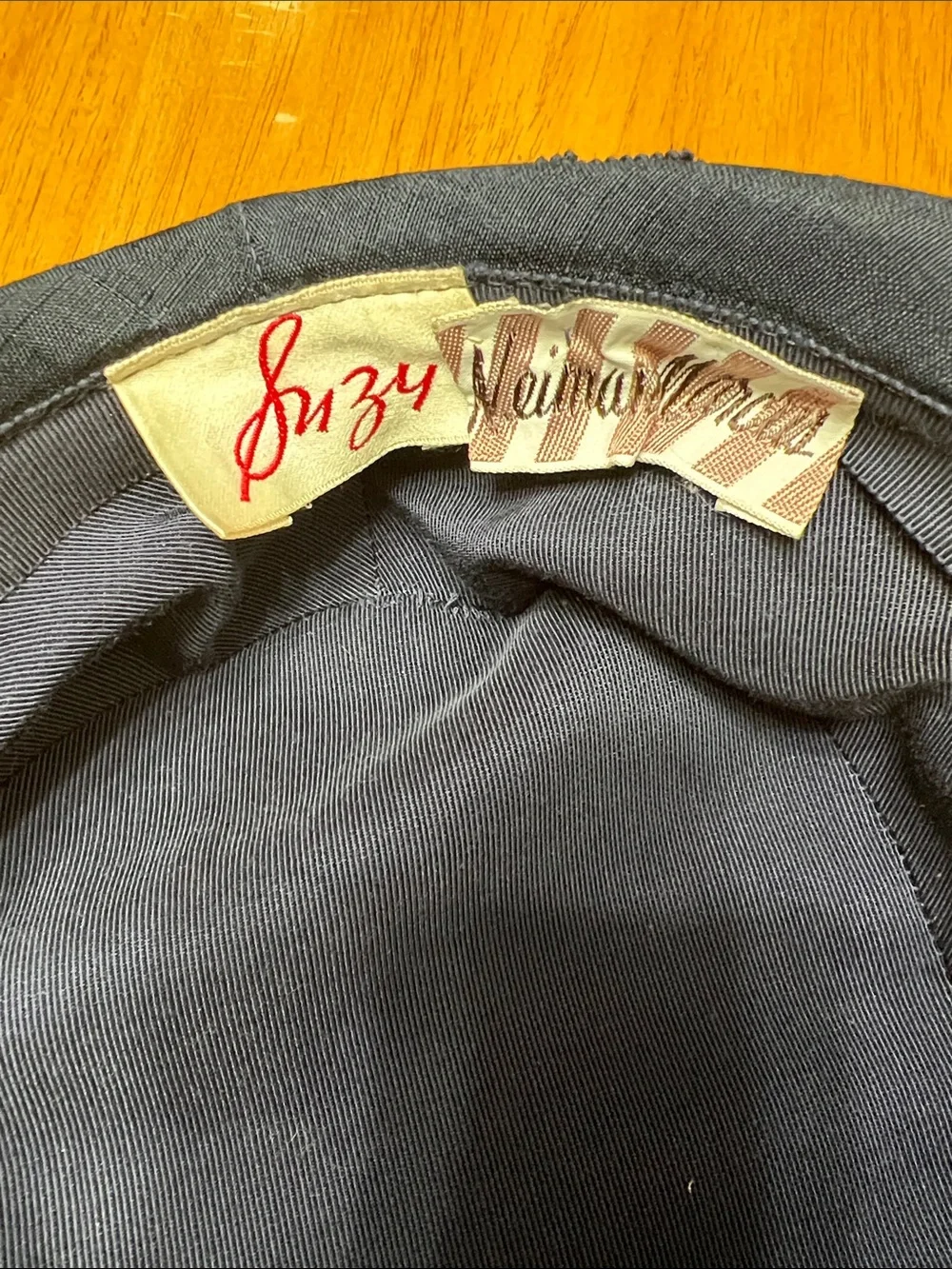 Suzy Neiman Marcus navy fabric