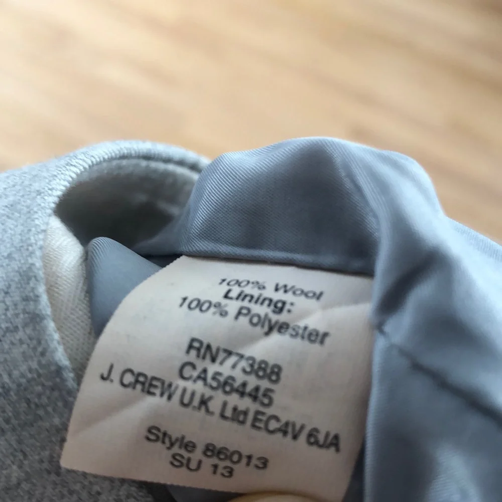 J. Crew Light Gray Pencil Skirt