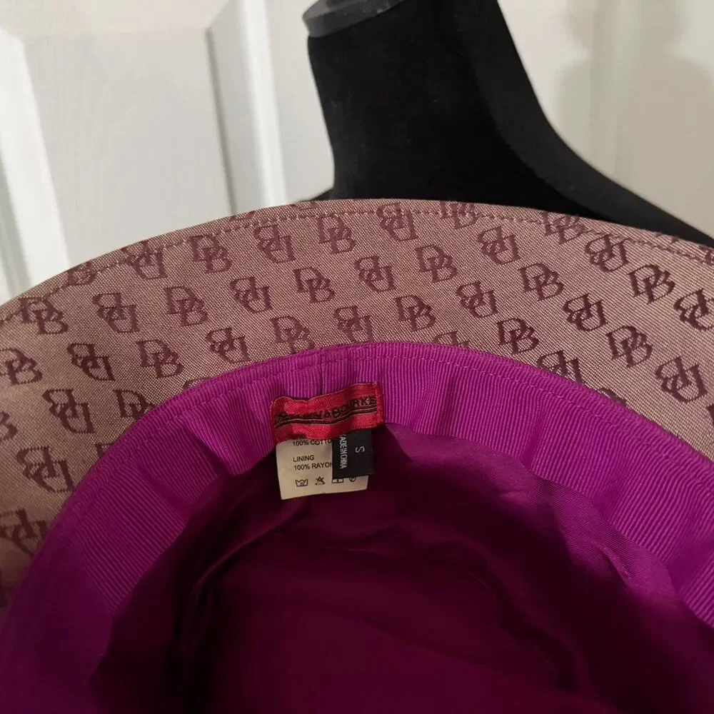 Dooney-bourke Women's Brown and Burgundy Hat
