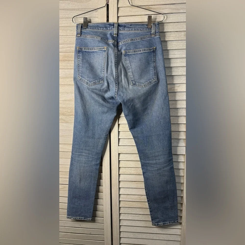 Veronica Beard Mid Rise Skinny Jeans 28 Light Wash Designer Stretch Denim Luxe