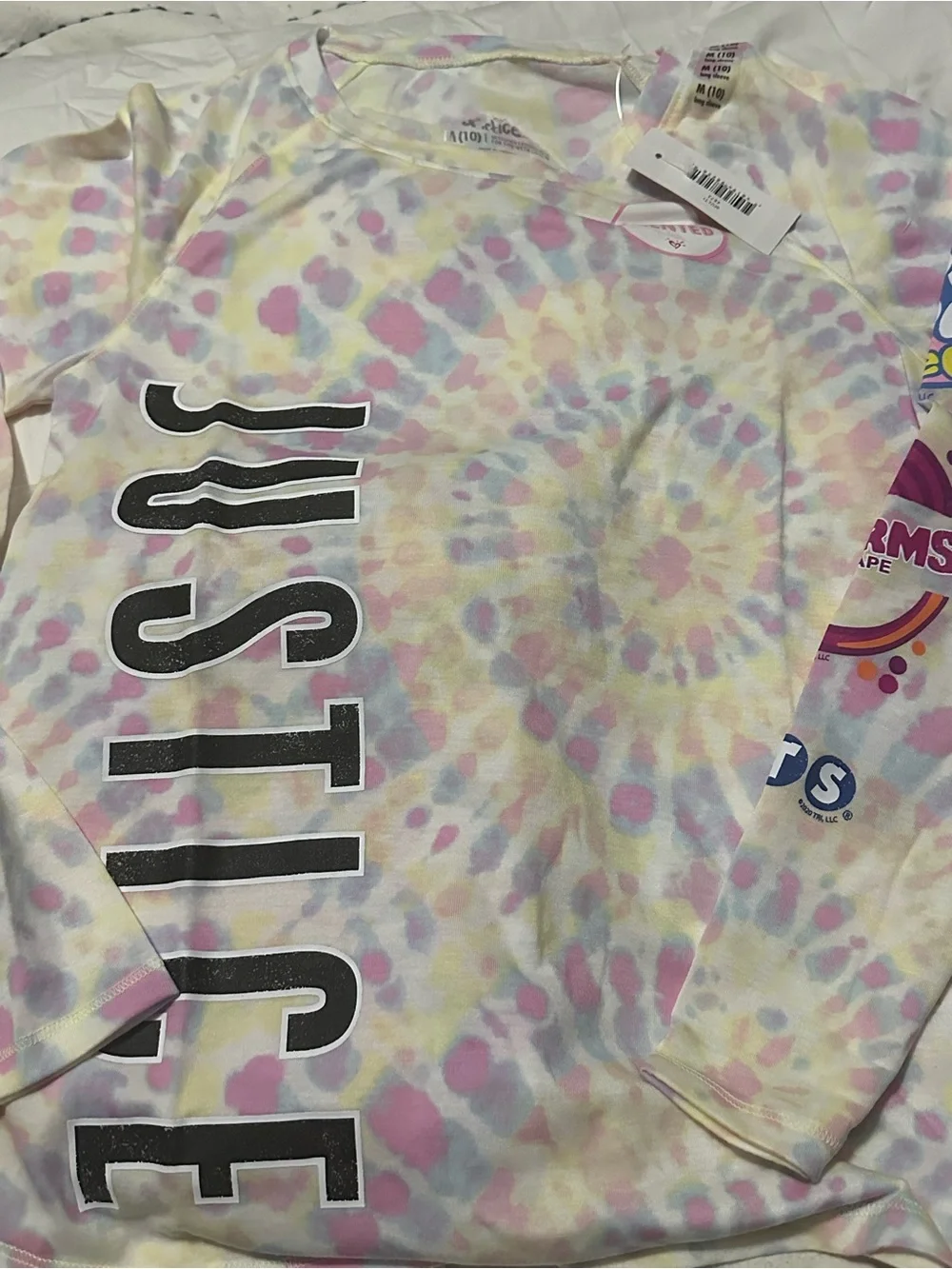 Justice Shirt & Pants: Pastel Tie-Dye Long Sleeve Shirt. Sweat Pants. NWT