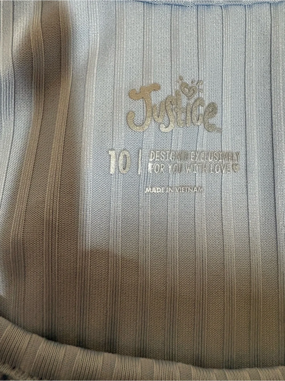 Justice light blue