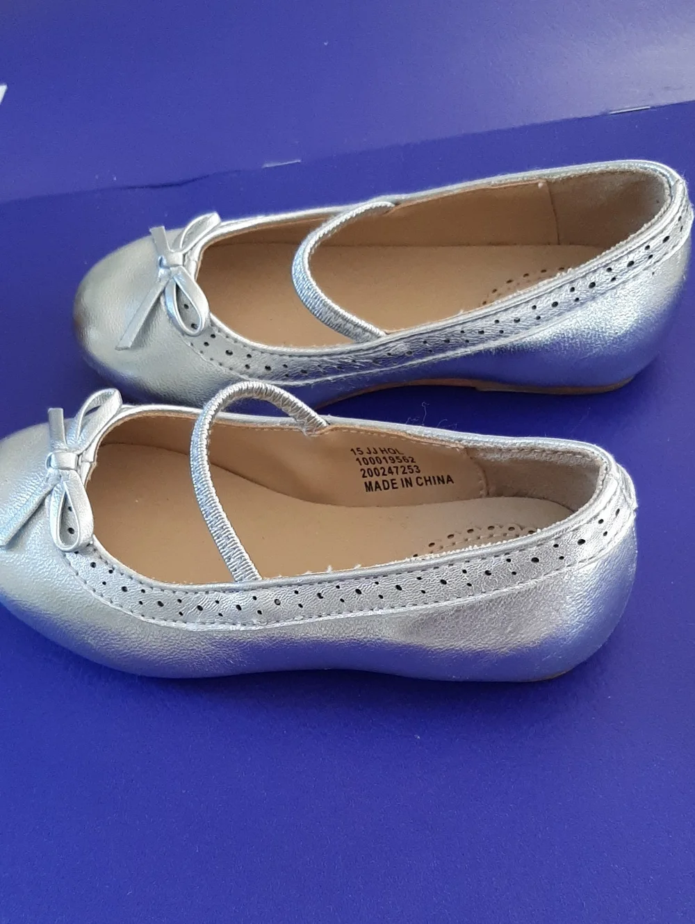 Janie and Jack silver shoes