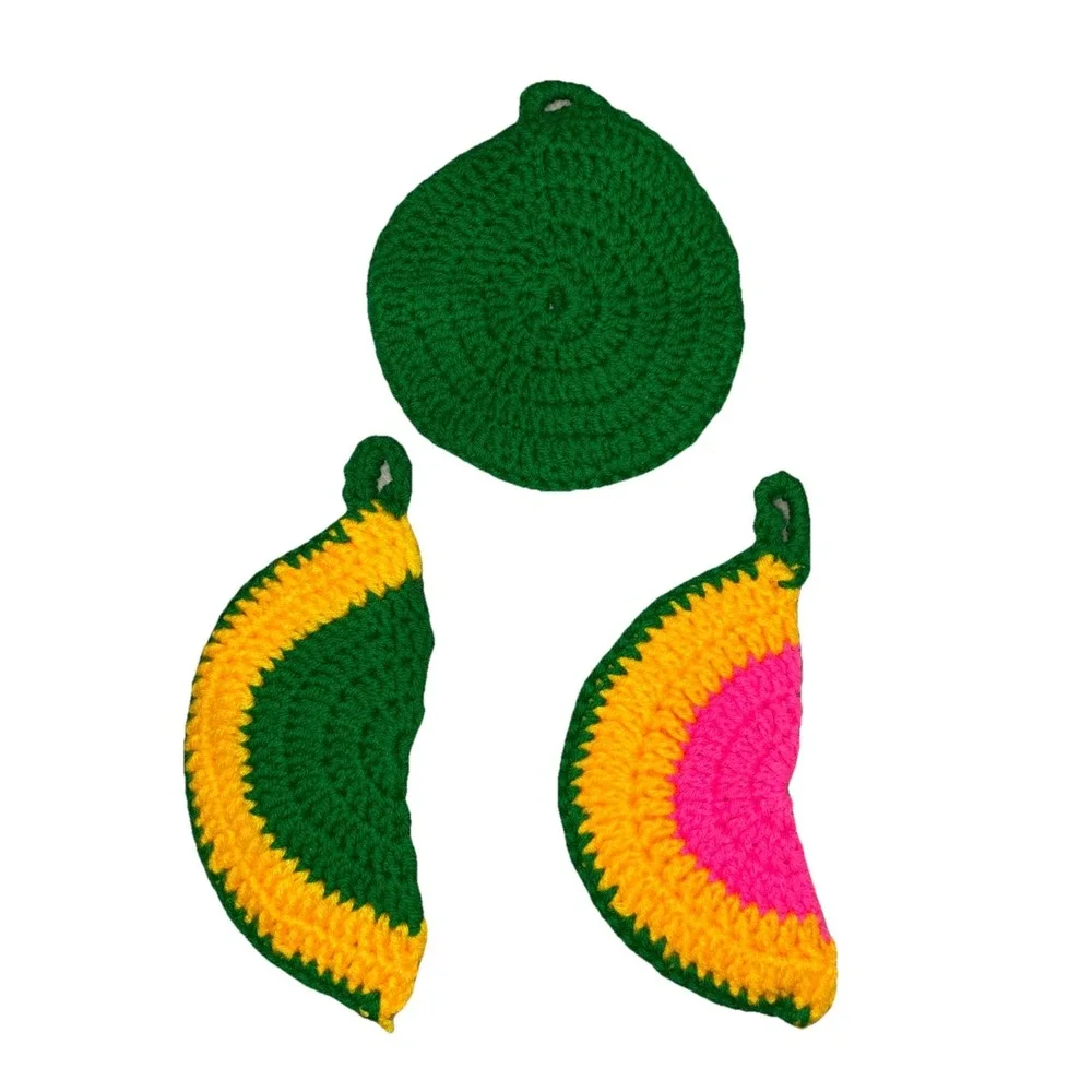 Handmade Trivet Hot Pad Pot Holder Crochet Decor‎ Handmade (3) NEW