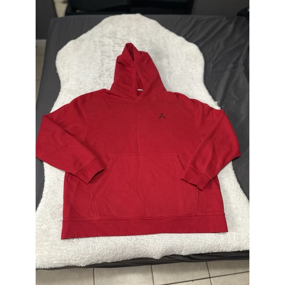 Nike Jordan Essentials Fleece Pullover Hoodie‎ Gym Red Men's 2XL DA9818-687