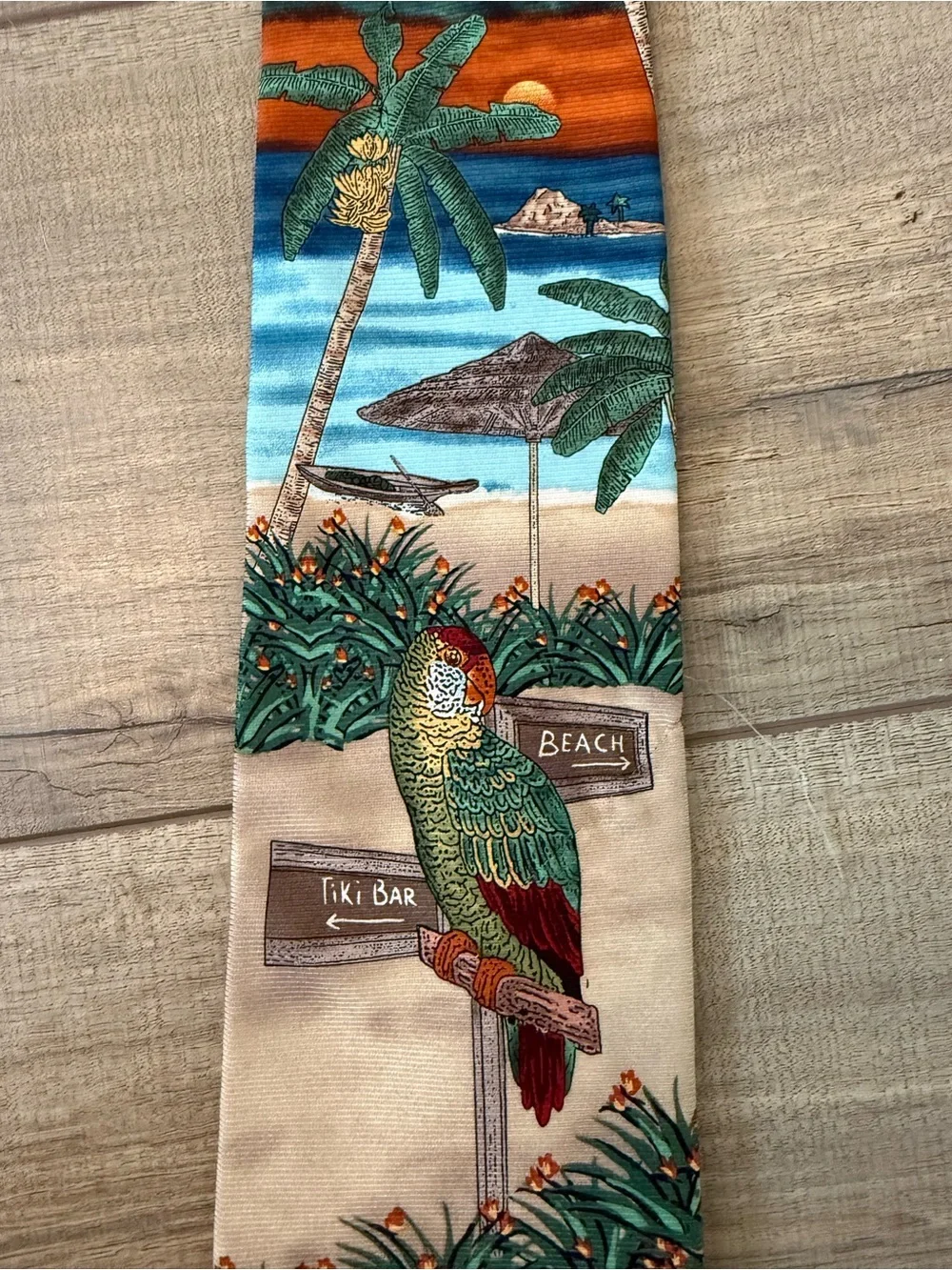 Tropicals by Tango 100% Silk Novelty Tropical Beach Vacation Tie