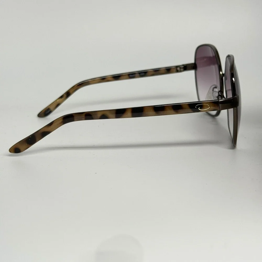 O by Oscar de la Renta Mod3062 200 Sunglasses Tortoise Purple Gradient Oversized