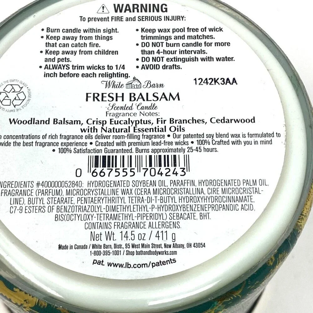 Bath & Body Works scented candle