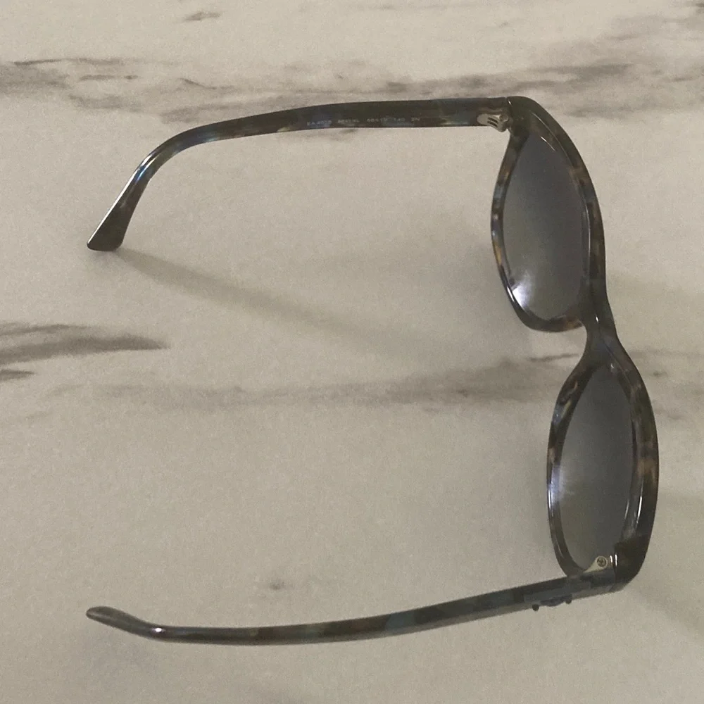 Emporio Armani Tortoiseshell Cat-Eye Sunglasses with Dark Gradient Lenses
