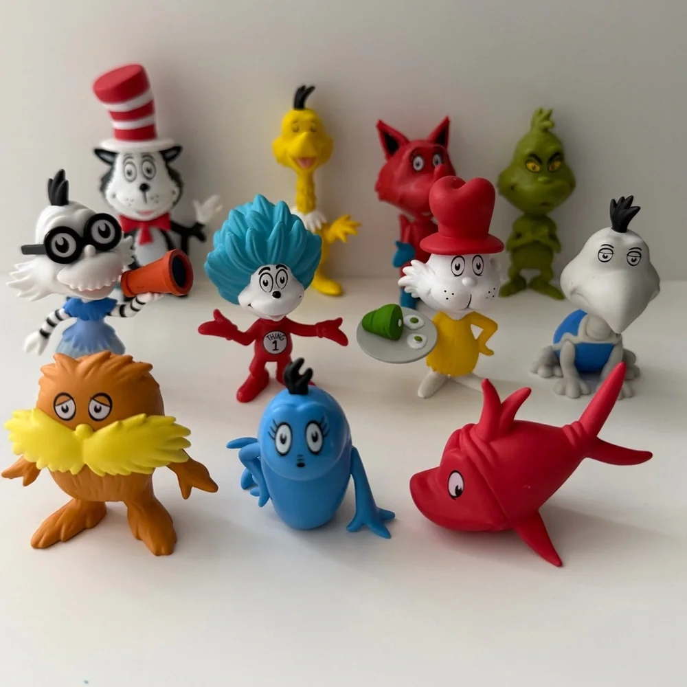 FUNKO Mystery Minis Dr. Seuss 11pc Figure Lot – Grinch, Lorax, Cat in the Hat