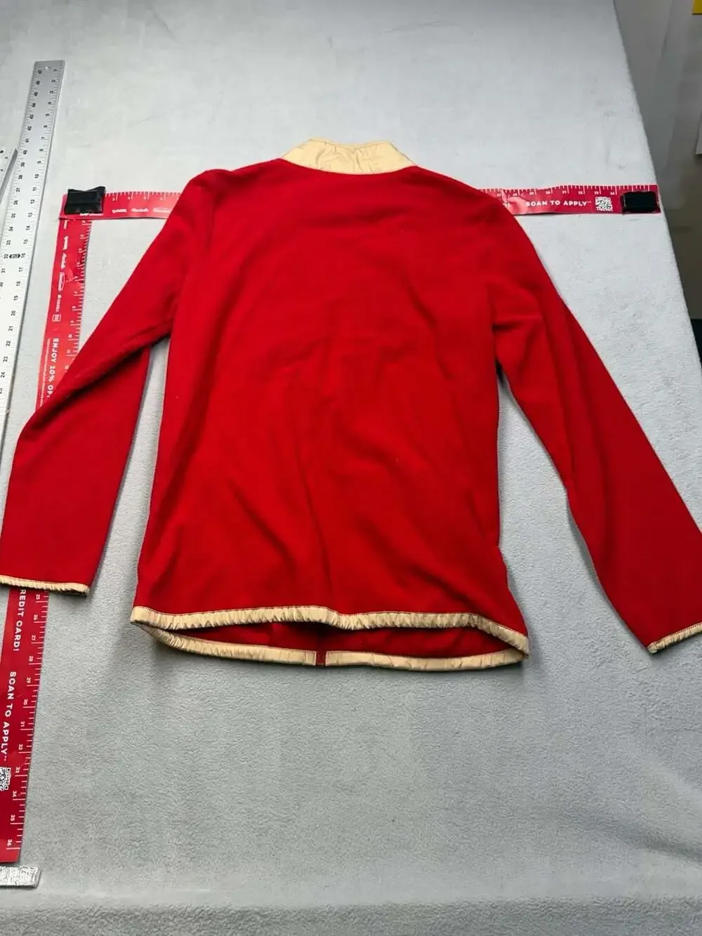 NFL Team Apparel San Francisco 49ers Youth Full Zip Fleece Jacket Gold and Red