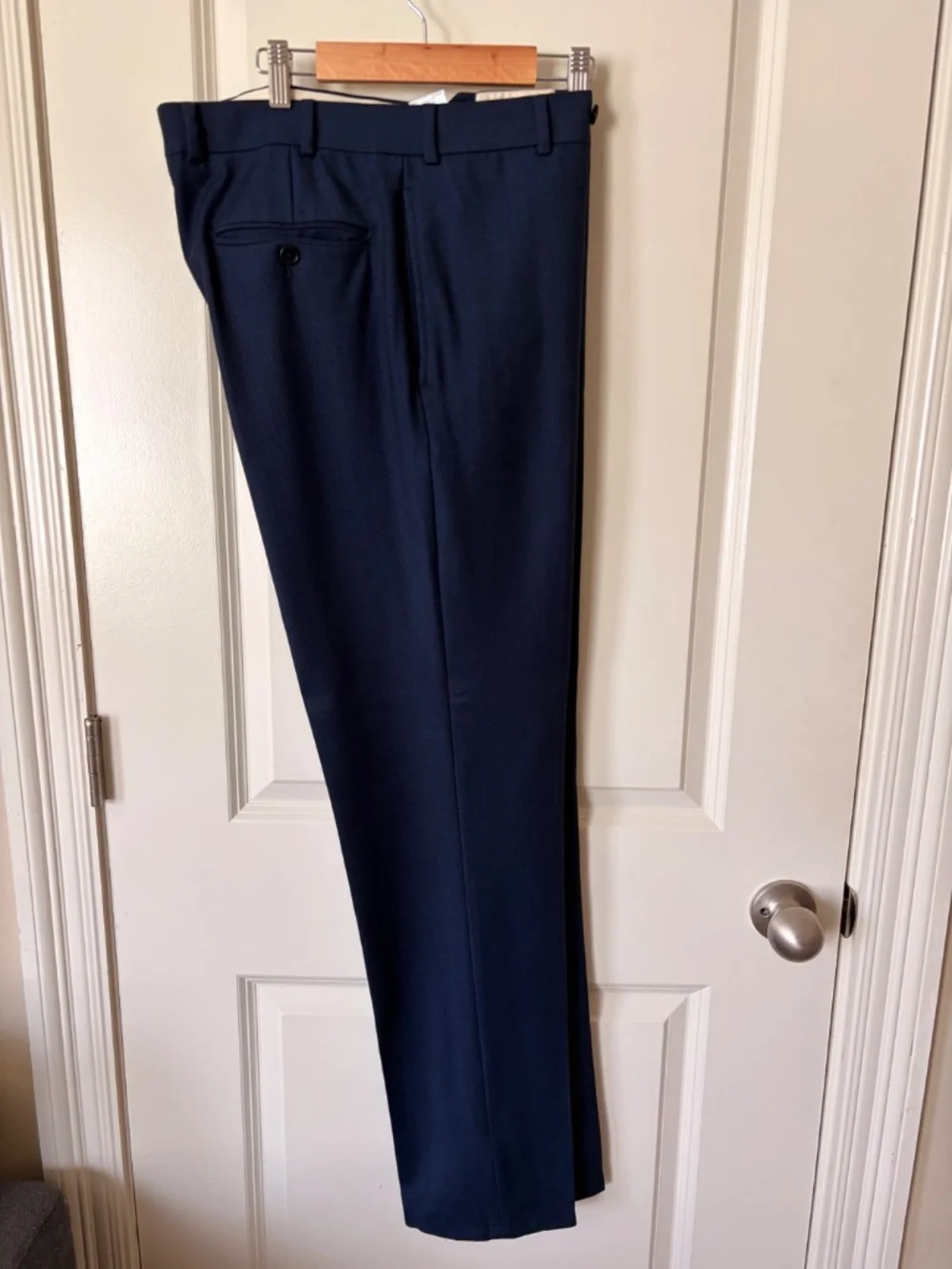 Share Brooks Brothers Explorer Regent Fit 44L Navy Wool Stretch Suit 44 Long