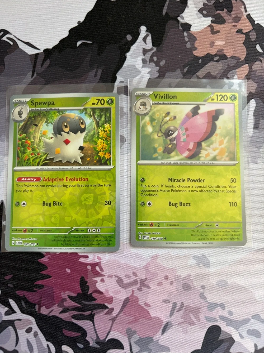 Spewpa & Vivillon Reverse Holo Pokémon Card Lot | 2 Card Evolution Lot ✨5/$25✨