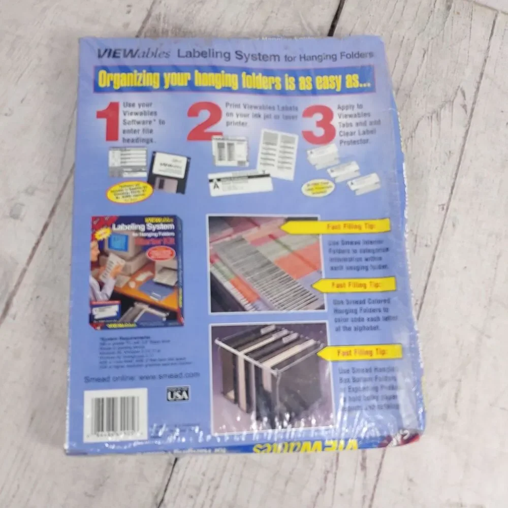 Smead VIEWables Labeling System Hanging Folder Starter, Supplies Kit NEW SEALED