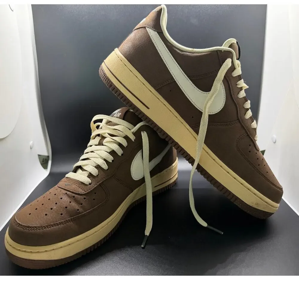 Nike Air Force 1 '07 Cacao Wow Brown/White Leather Low Top FZ23592-259