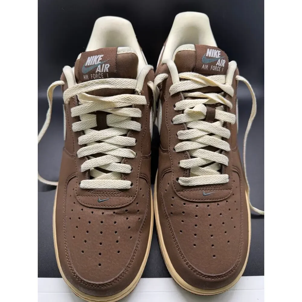 Nike Air Force 1 '07 Cacao Wow Brown/White Leather Low Top FZ23592-259