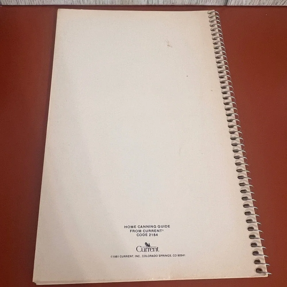 Miriam B Loo's Home Canning Guide 1981 Vintage Spiral Cookbook Current Inc 2184