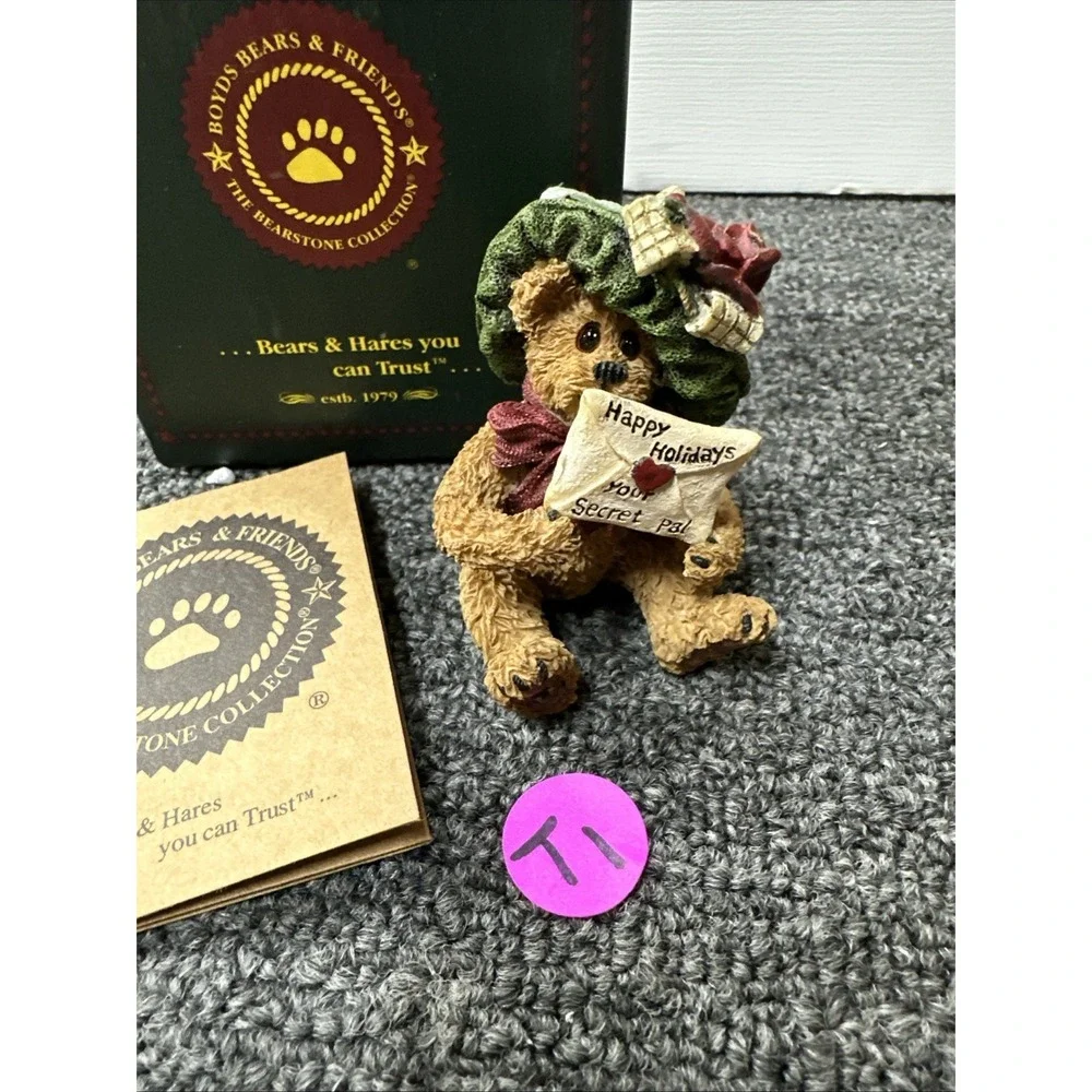 Boyd Bear Happy Holidays From Secret Pal Figurine