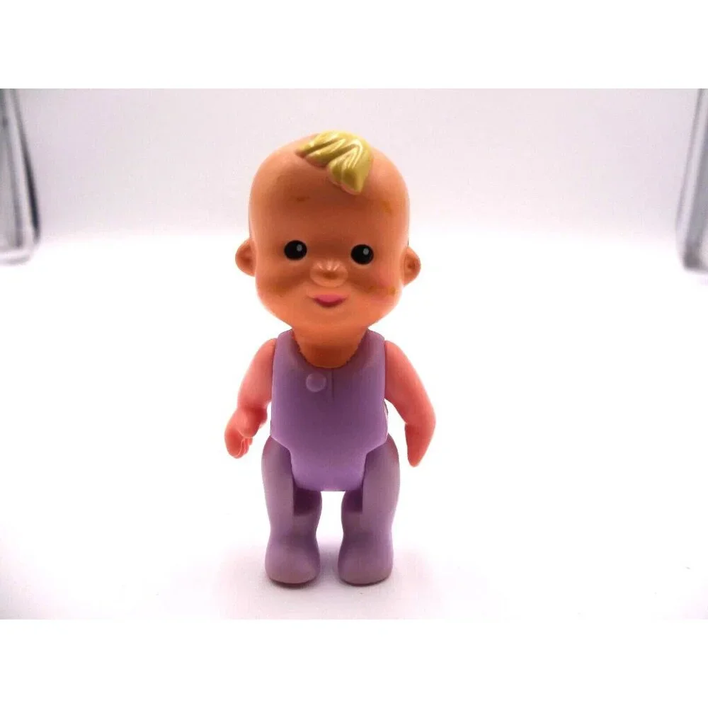 Fisher Price My First Doll‎ House baby blond hair purple one piece infant Mattel