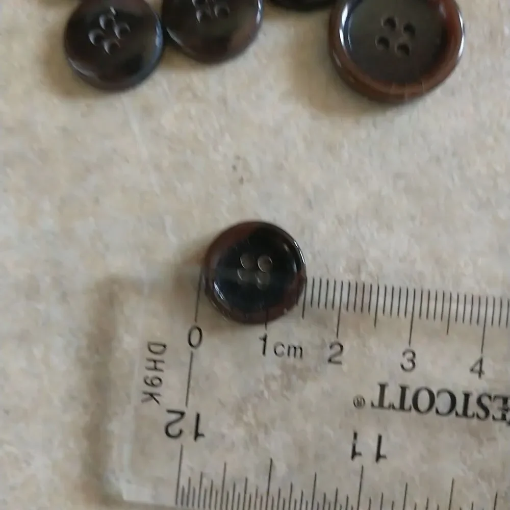 Replacement Buttons For Blazer Sport Coat Browm Black 10x Set