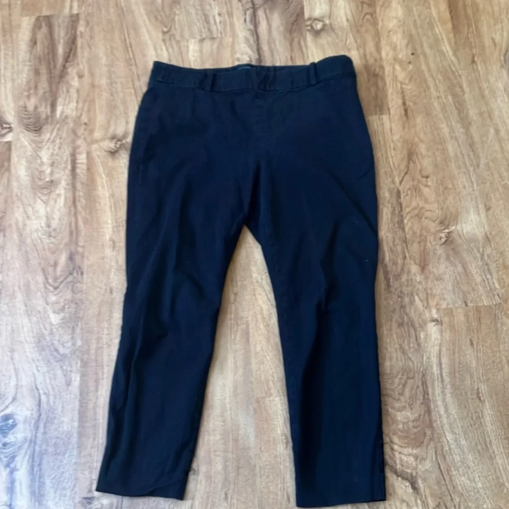 J crew Winnie pants black size 12 ankle preppy Classic wardrobe basic