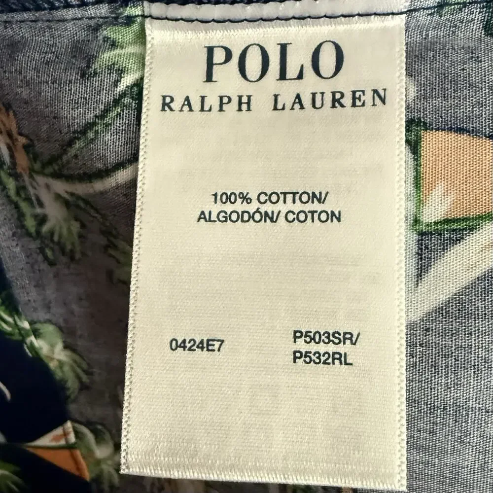 Polo Ralph Lauren measurements woven features