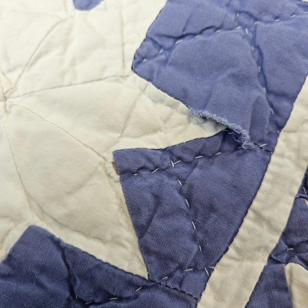 ABC handmade sampler quilt, twin
